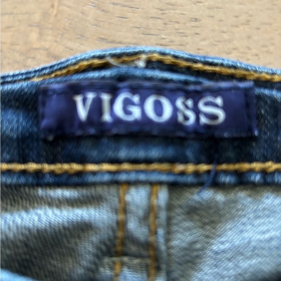 Vigoss distressed Women's Blue Jeans boot cut size 27 - Picture 4 of 5
